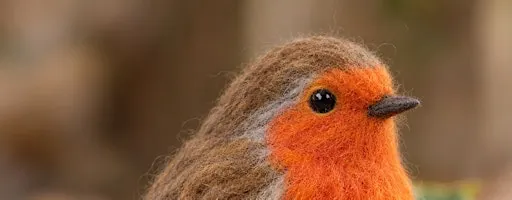 Needle felt a Christmas Robin - Witham