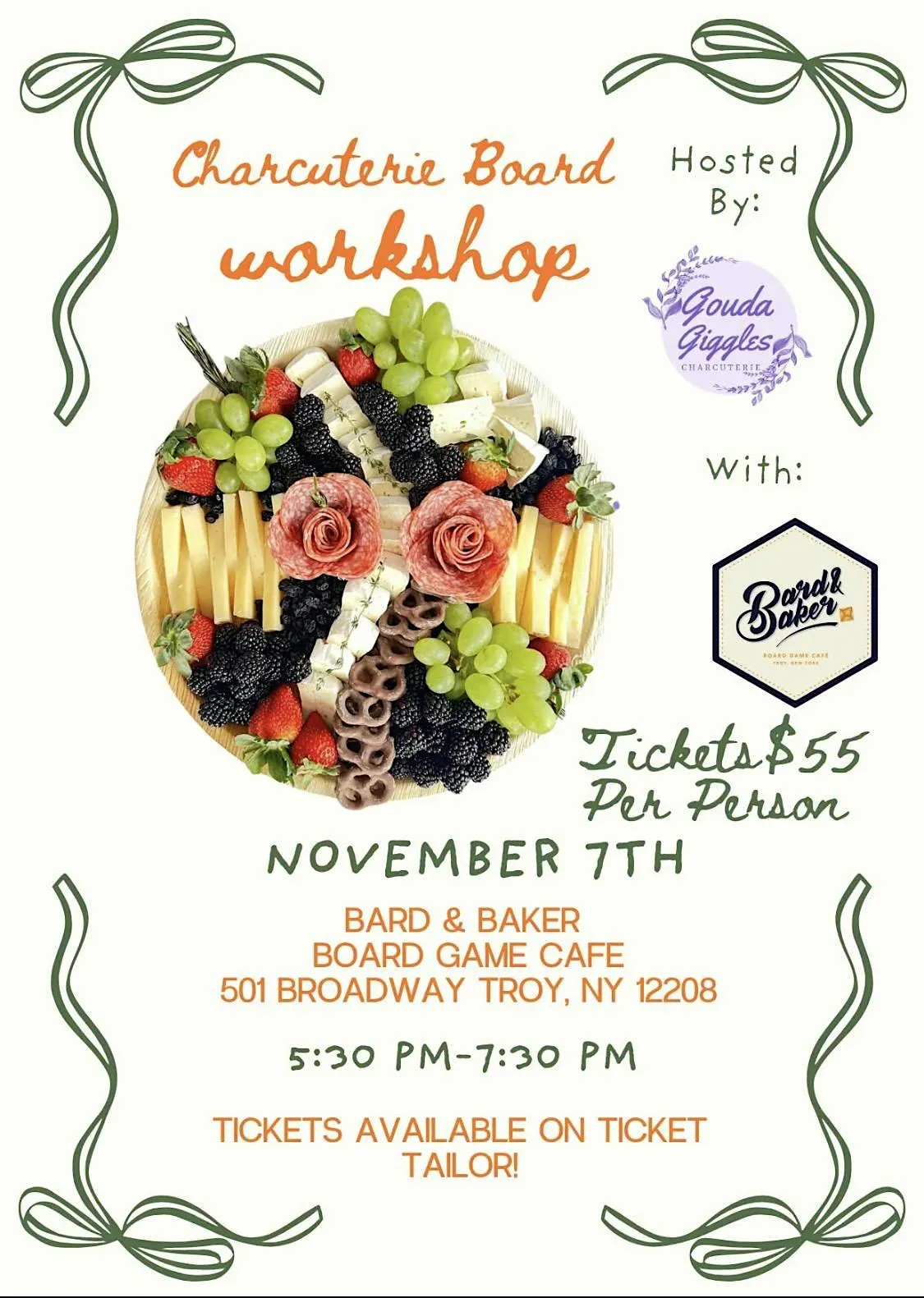 Charcuterie Board Workshop at Bard & Baker