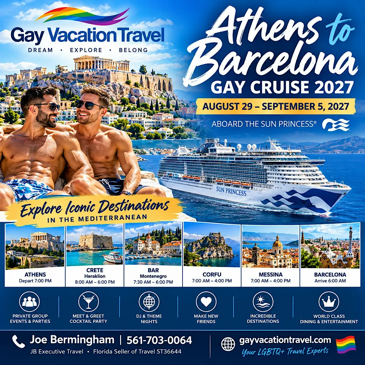 Sitges Bear Cruise 2027 Athens to Barcelona