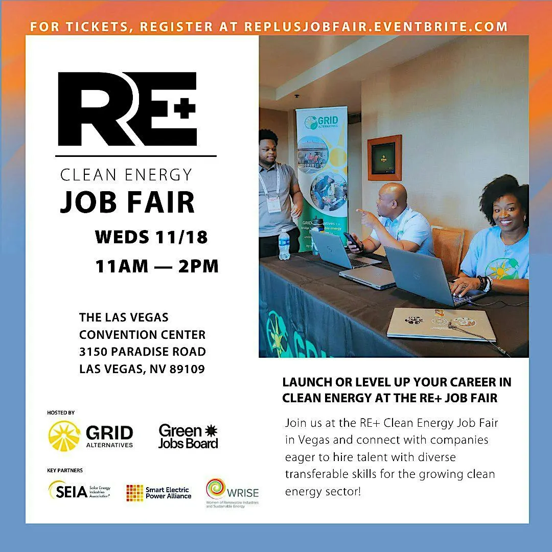RE+ Las Vegas Clean Energy Job Fair