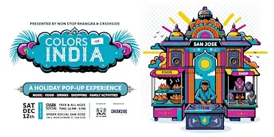 Colors of India-A Free Holiday Pop-Up Experience in San José | All Ages