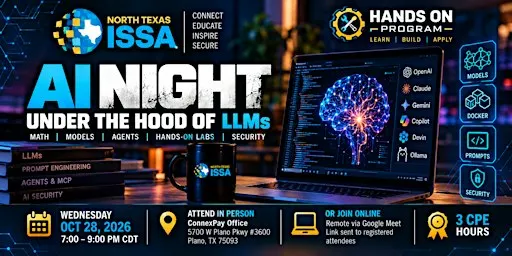 NTXISSA Hands-On: AI Night: Under the Hood of LLMs