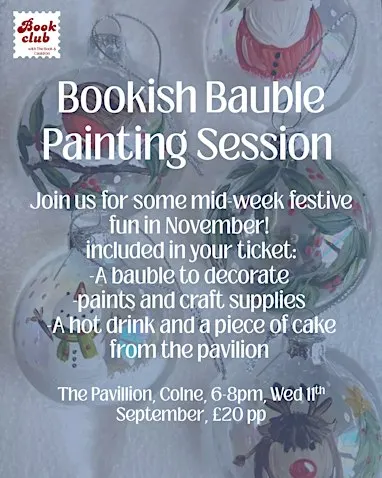 Bookish Bauble Painting
