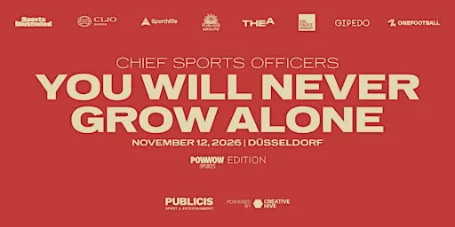 Chief Sports Officers - you will never grow alone