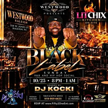 WESTWOOD Black Label Sundays: R&B & Hip-Hop Social