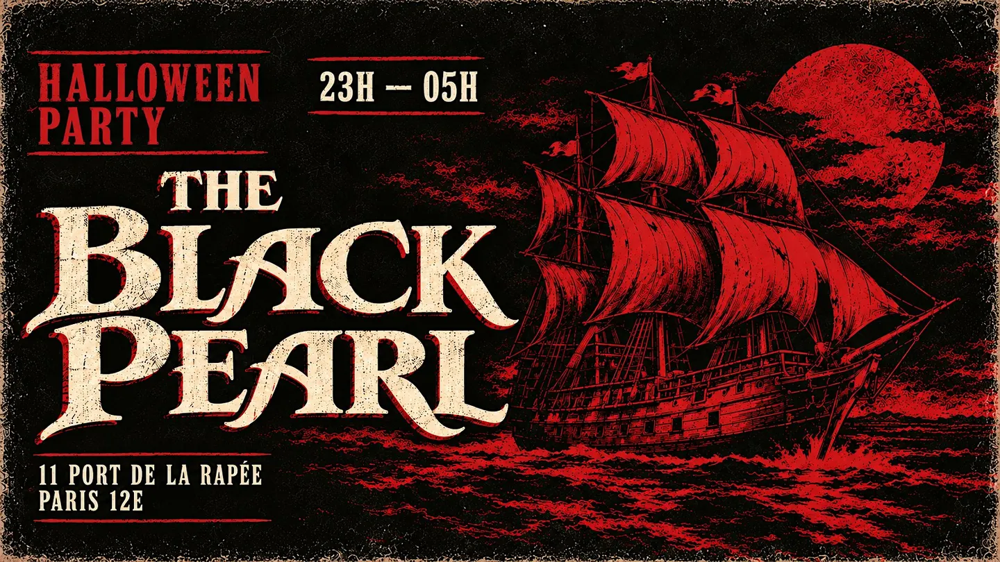 HALLOWEEN BOAT PARTY PARIS - THE BLACK PEARL