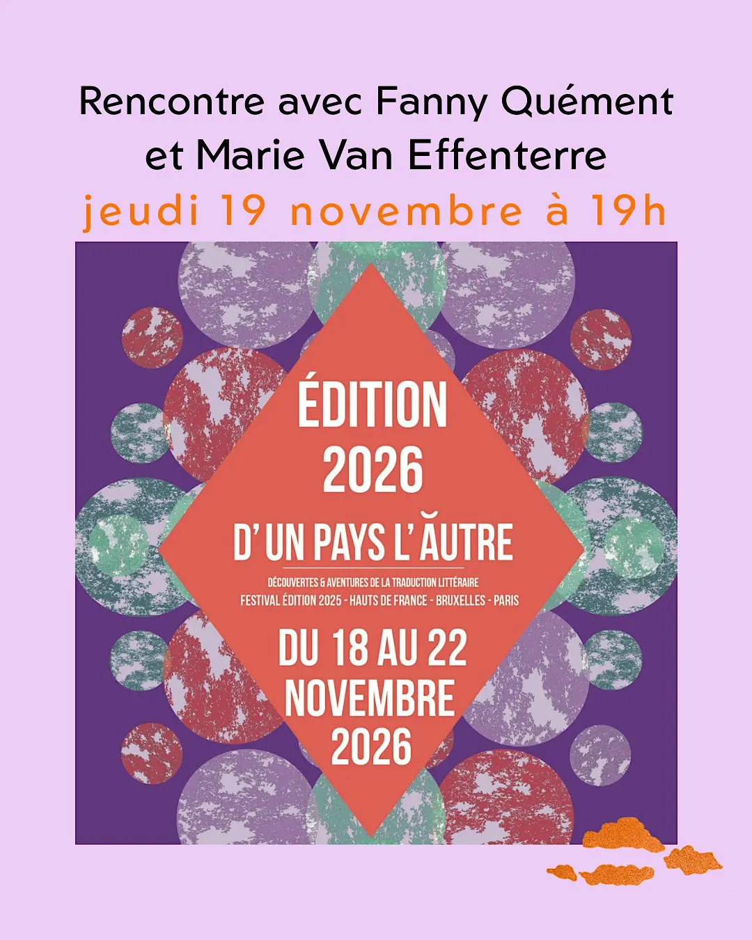 TRADUIRE LA PENSÉE avec Fanny Quément & Marie Van Effenterre