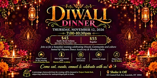 Diwali Dinner: An Evening of Community, Culture & Celebration