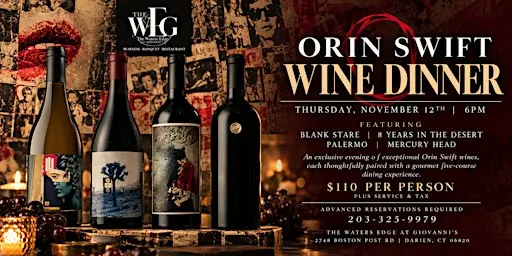Orin Swift Wine Dinner