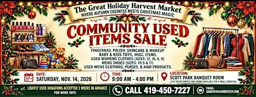 Holiday Harvest Community Use Items Sale