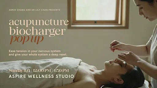 Acupuncture and Biocharger Pop Up