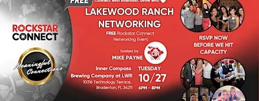 Free Lakewood Ranch Rockstar Connect Networking Event (October, Florida)