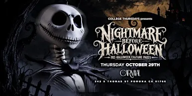 CARNAVAL THURSDAYS PRESENTS: NIGHTMARE BEFORE HALLOWEEN