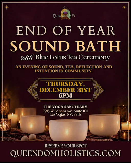 New Year’s Eve Sound Bath & Blue Lotus Tea Ceremony