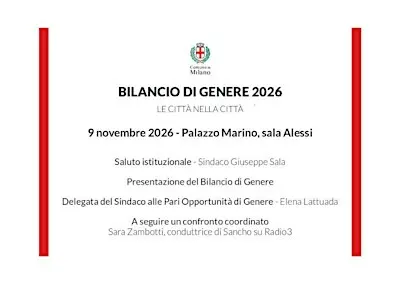 PRESENTAZIONE DEL BILANCIO DI GENERE 2026 “LE CITTÀ NELLA CITTÀ”