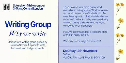 Writing Group: Why We Write