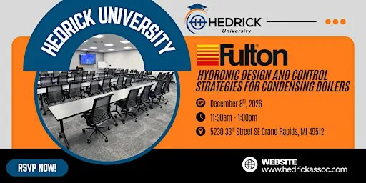 Hedrick University: Hydronic Design and Control Strategies for Condensing