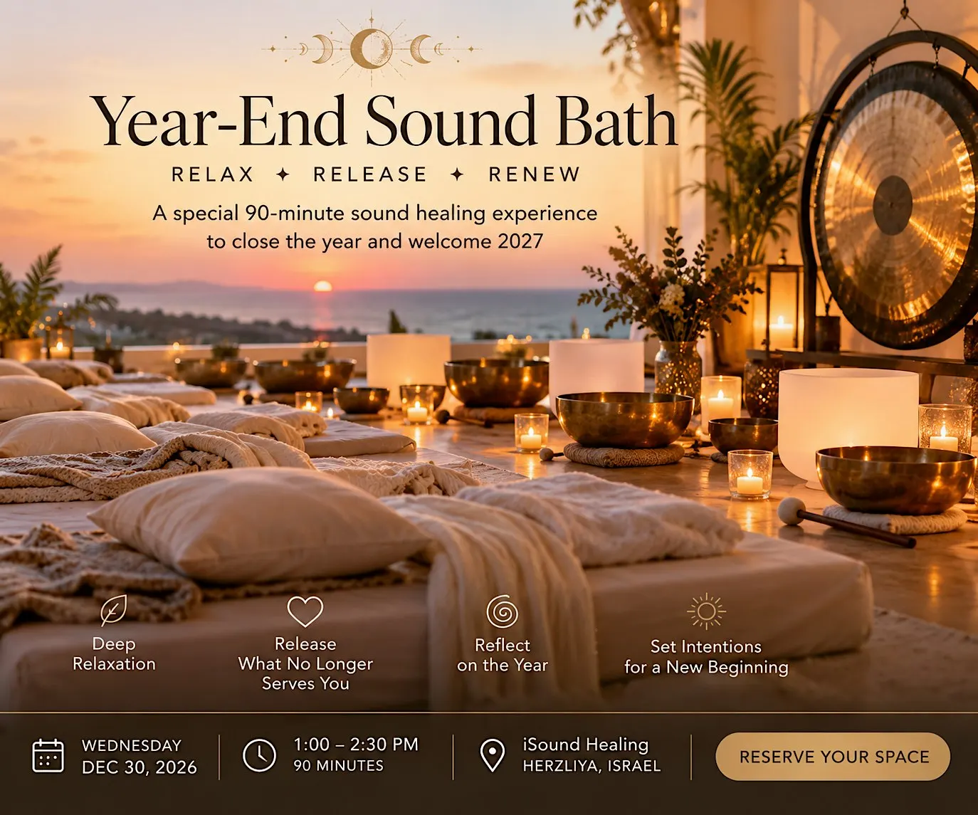 A Special 90-Minute Sound Healing Experience to Welcome 2027 w Venus Gong