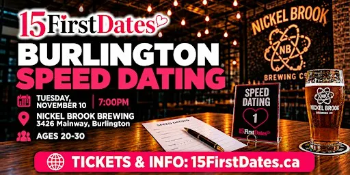 15FirstDates Burlington Speed Dating (Age 20-30)