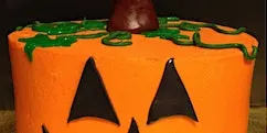 Family Halloween Jack O Lantern Cake Decorating (Adult and Child)