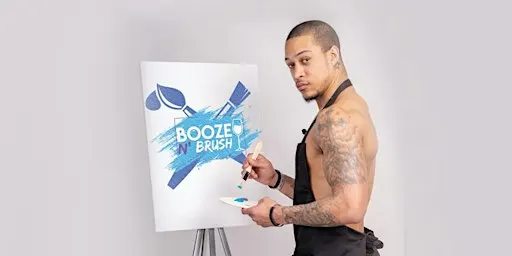 Booze N' Brush Next to Naked Sip n' Paint Indianapolis, IN - Exotic Male Model Painting Event