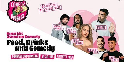 Stand-Up Comedy, Open Mic in Stuttgart mit Food & Drinks