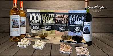 Sweet & Salty Rum, Bourbon and Whiskey Nuts paired with wine!