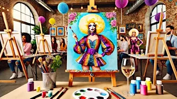 Drag Queen Sip and Paint Honolulu The Drag Queen Paint experience