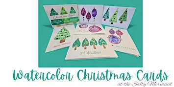 Watercolor Christmas Card Set of 6