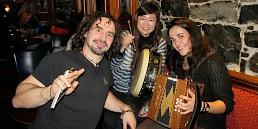 Traditional Irish music session