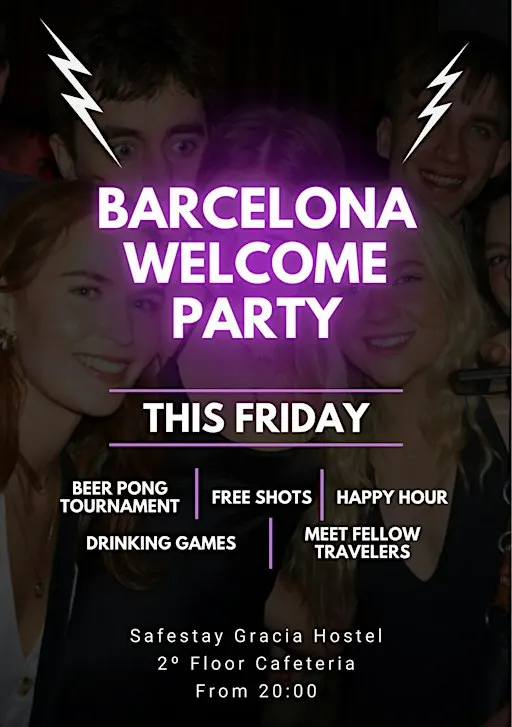 Barcelona Hostels Welcome Party