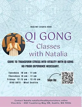 Tuesday Transform Stress into Vitality with Qi Gong