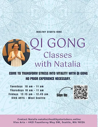 Thursday Noon Transform Stress into Vitality with Qi Gong
