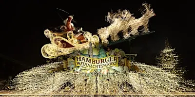 Der Weihnachtsmarkt am Hamburger Rathaus