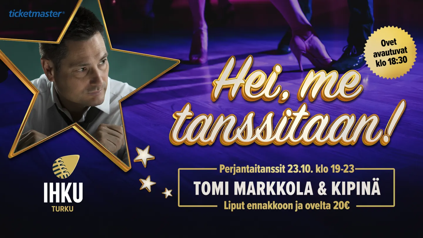 Perjantaitanssit: Tomi Markkola & Kipinä