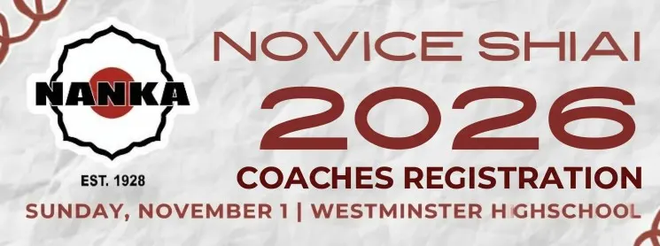 2026 Nanka Novice Tourmanent Coaches registration