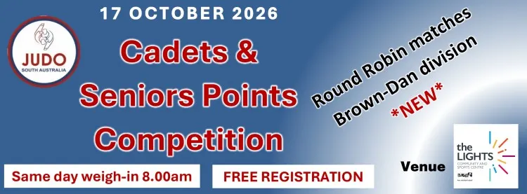 2026 JudoSA Cadets and Seniors Points Competition