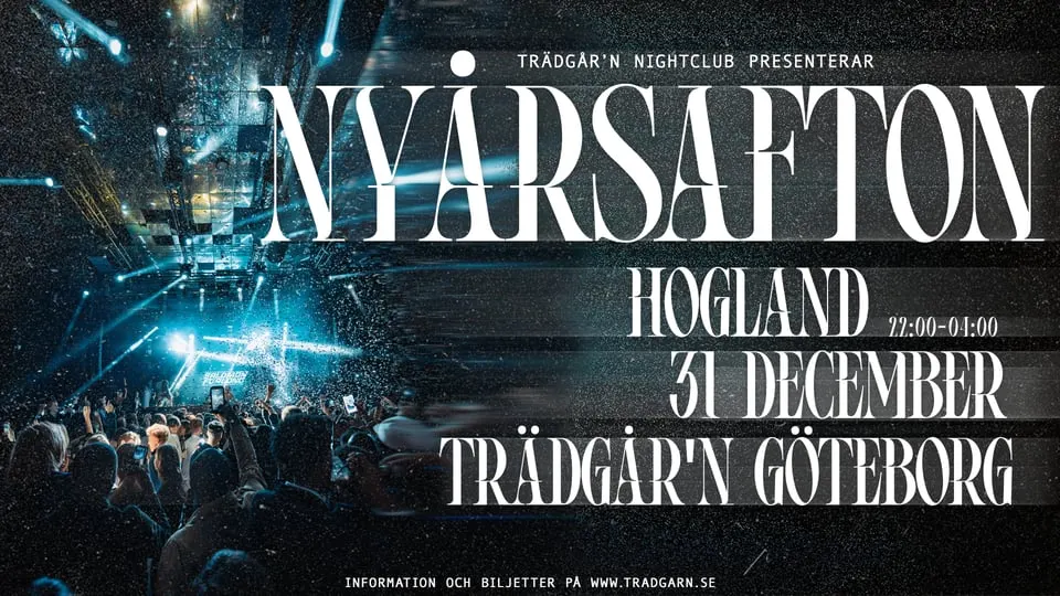 NYÅRSAFTON - 31 DECEMBER - TRÄDGÅR´N