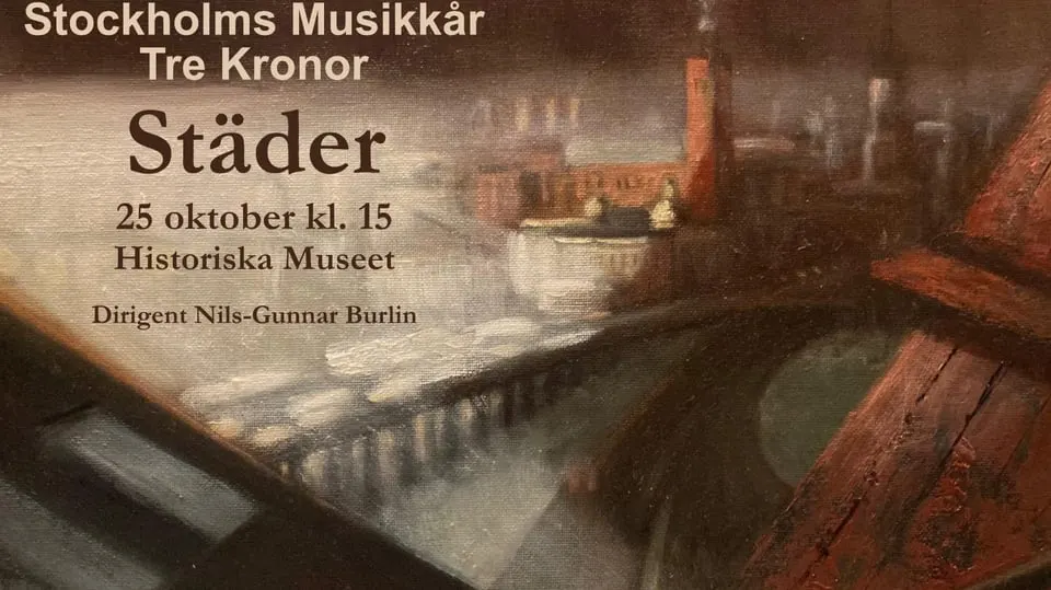 Städer, höstkonsert Stockholms Musikkår Tre Kronor