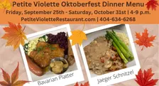 Oktoberfest Dinner Menu