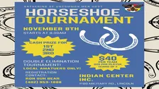 Horsehoe Tournament at Indian Center Inc.