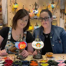 Mosaic Lamp Making Classes in Bend