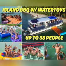Sunset Island BBQ Party But with Water toys