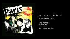 Paris 25-års jubileum | The Abyss, Göteborg