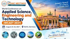 World conference on Applied Science, Engineering and Technology (WCAET-2027)