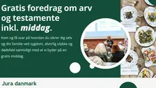 Gratis foredrag om arv, testamente og fremtidsfuldmagter på Lé Chef i Støvring den 28 oktober kl. 18:00