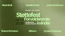 Støttefest for voldsramte kvinder