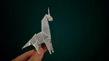 Vik din egen enhörning! Origami för vuxna