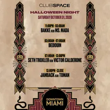 Halloweek: Bedouin + Seth Troxler b2b Victor Calderone + Jamback b2b Toman