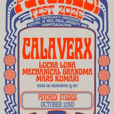CALAVERX and Lucha Luna at Psyched! Studios